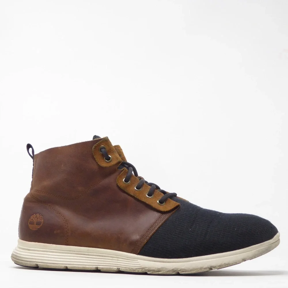 Timberland Mens Killington Chukka Boots Brown Navy A1IX4 Size 14